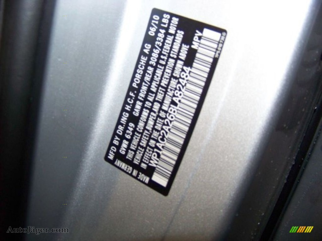 2011 Cayenne Turbo - Classic Silver Metallic / Black photo #8