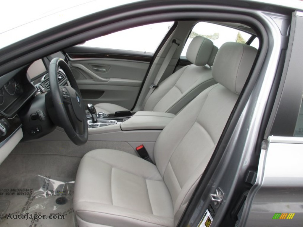 2012 5 Series 528i xDrive Sedan - Space Gray Metallic / Everest Gray photo #12