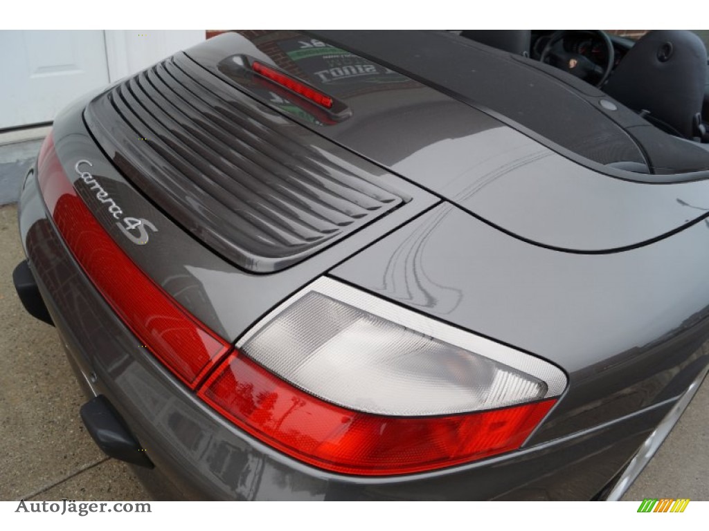 2004 911 Carrera 4S Cabriolet - Slate Grey Metallic / Black photo #38
