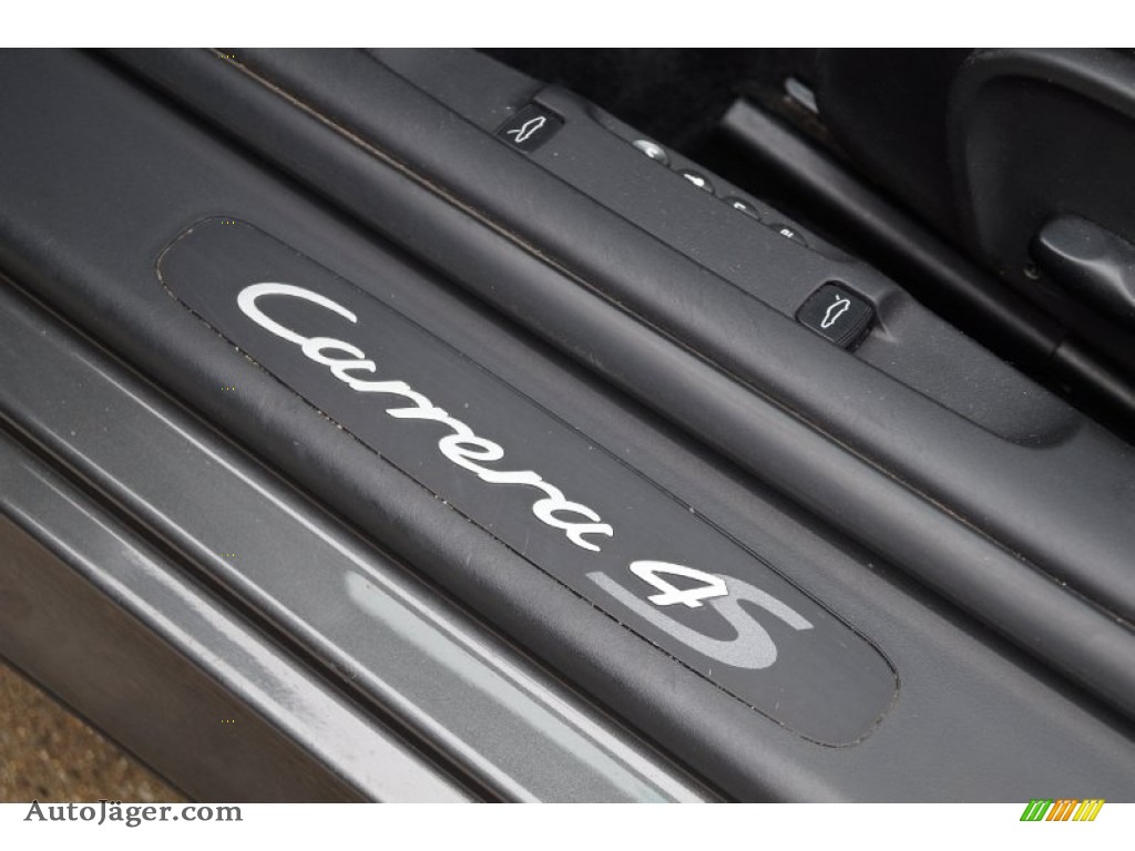 2004 911 Carrera 4S Cabriolet - Slate Grey Metallic / Black photo #58