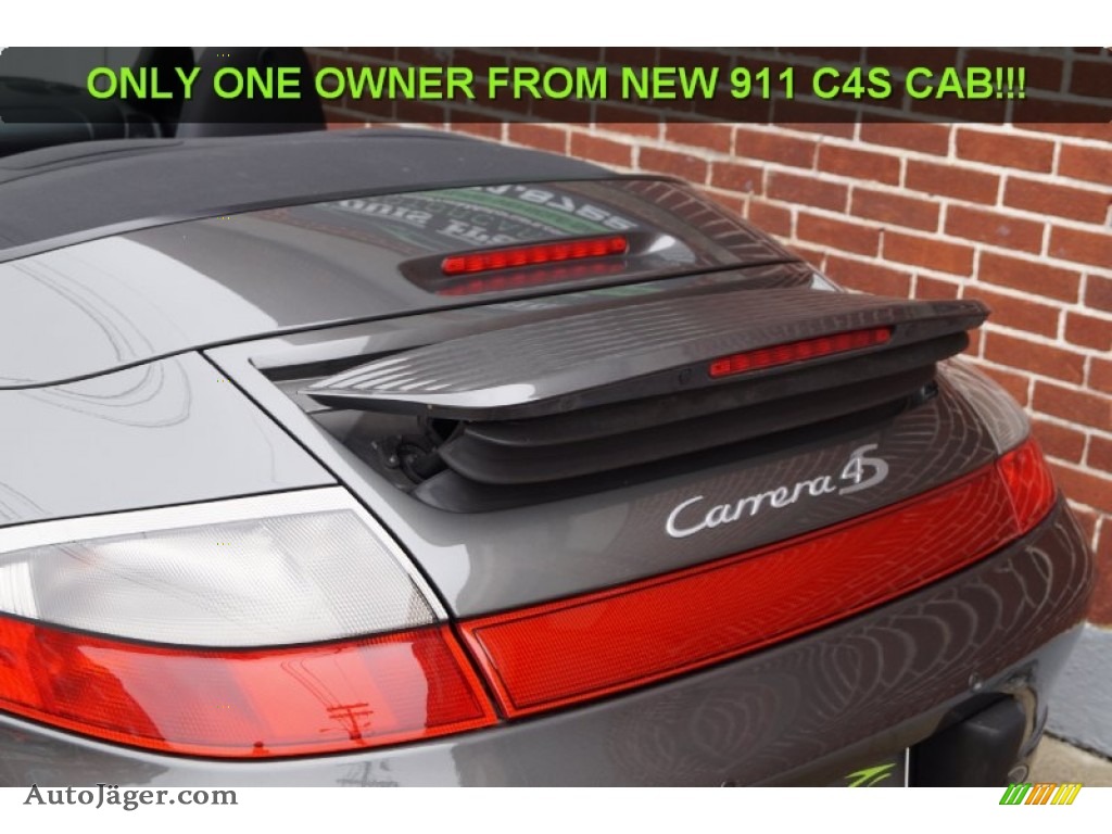 2004 911 Carrera 4S Cabriolet - Slate Grey Metallic / Black photo #89