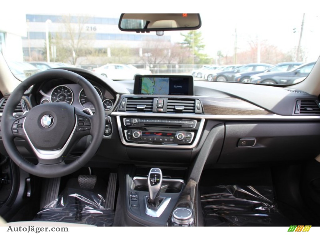 2015 4 Series 428i xDrive Coupe - Imperial Blue Metallic / Ivory White and Black photo #16