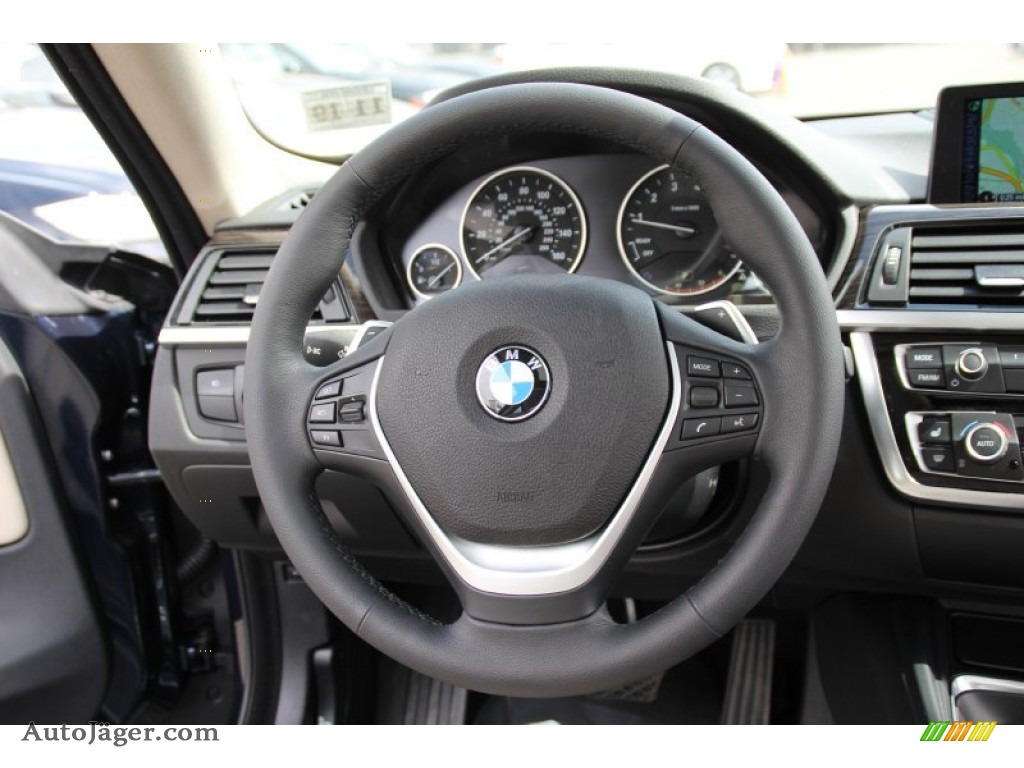 2015 4 Series 428i xDrive Coupe - Imperial Blue Metallic / Ivory White and Black photo #19
