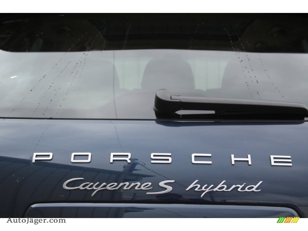 2012 Cayenne S Hybrid - Dark Blue Metallic / Luxor Beige photo #9