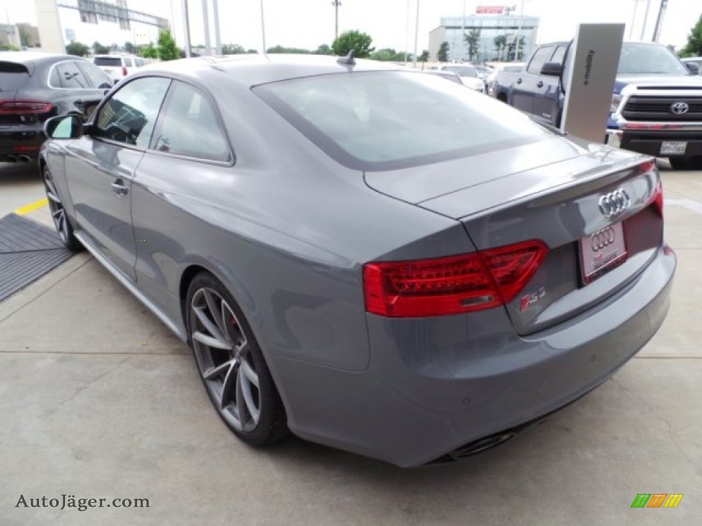 2015 RS 5 Coupe quattro - Audi Exclusive Color (Grey) / Exclusive Black/Red photo #5