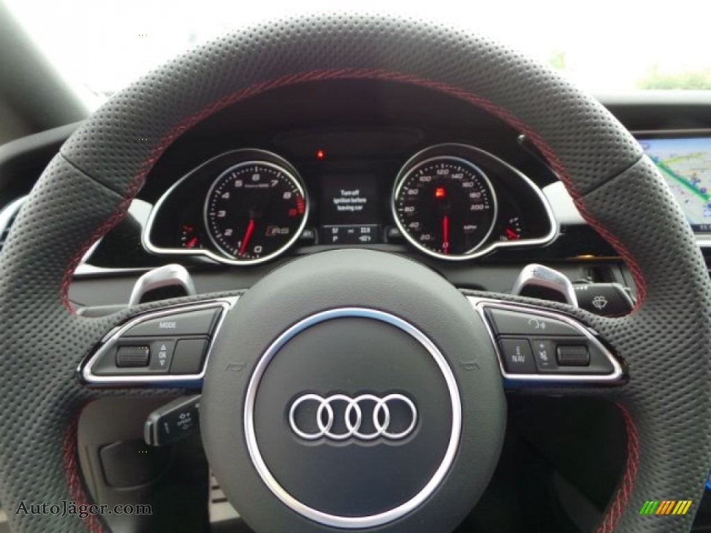 2015 RS 5 Coupe quattro - Audi Exclusive Color (Grey) / Exclusive Black/Red photo #22