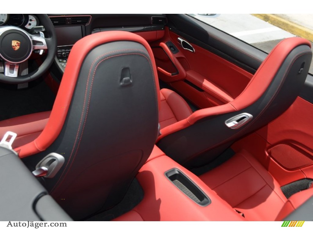 2015 911 Turbo S Cabriolet - Carrara White Metallic / Black/Garnet Red photo #10