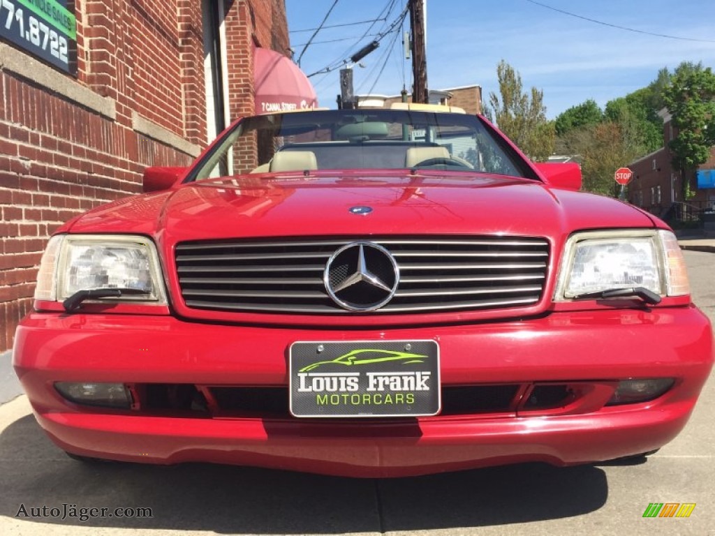 1996 SL 500 Roadster - Imperial Red / Parchment photo #29