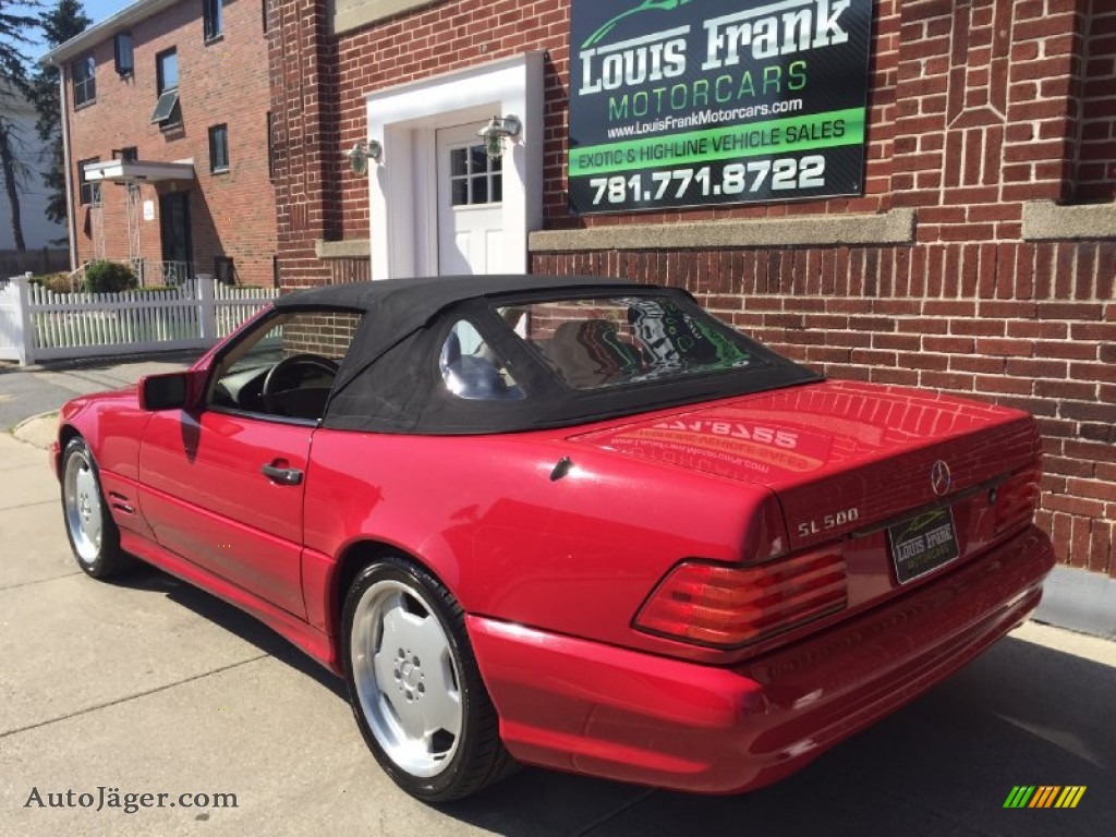 1996 SL 500 Roadster - Imperial Red / Parchment photo #96