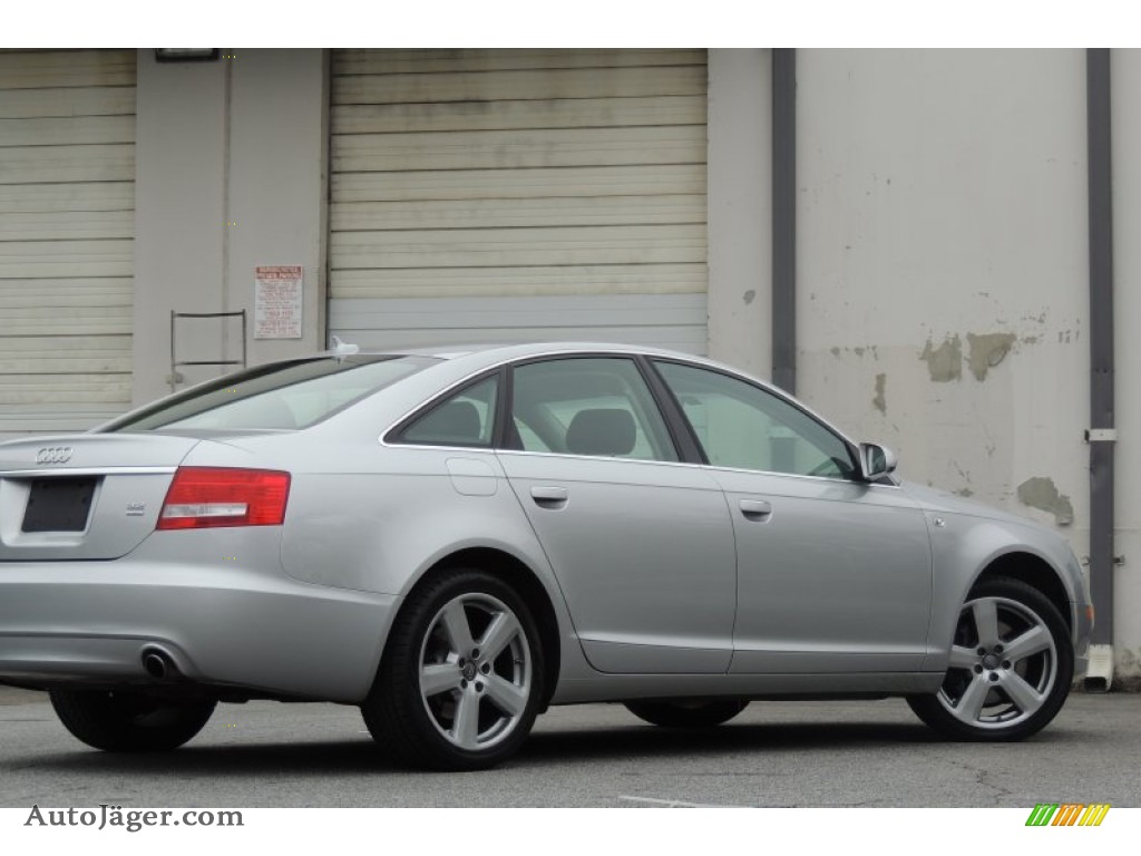 2008 A6 3.2 quattro Sedan - Light Silver Metallic / Black photo #55