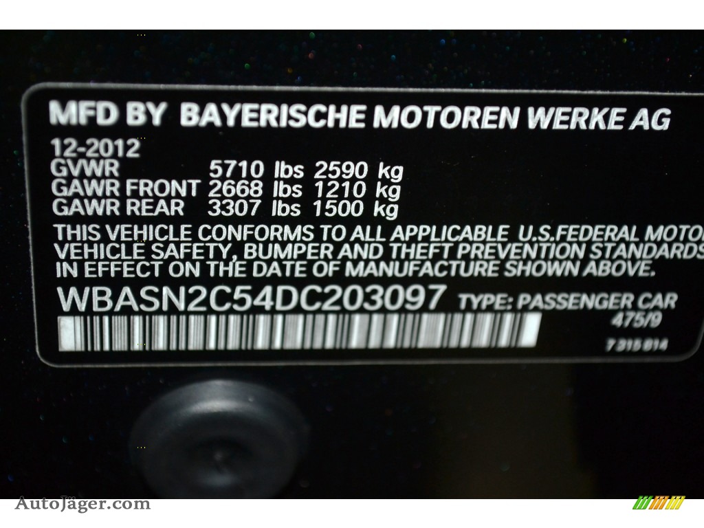 2013 5 Series 535i Gran Turismo - Black Sapphire Metallic / Black photo #11