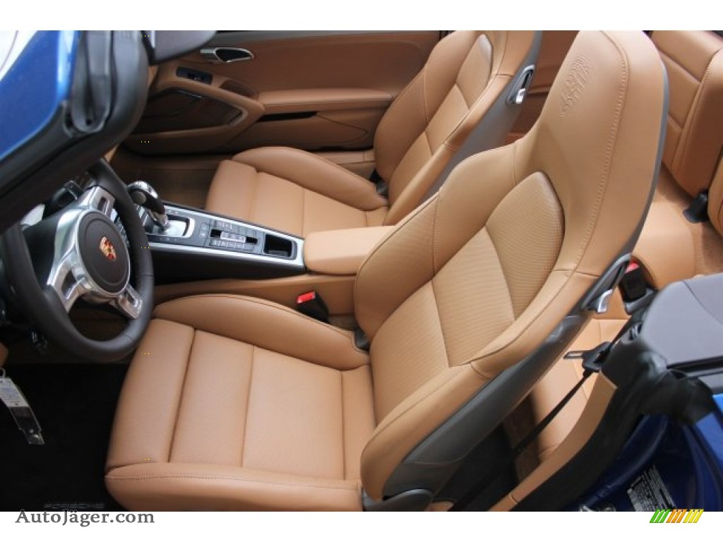 2015 911 Turbo Cabriolet - Sapphire Blue Metallic / Espresso/Cognac Natural Leather photo #19