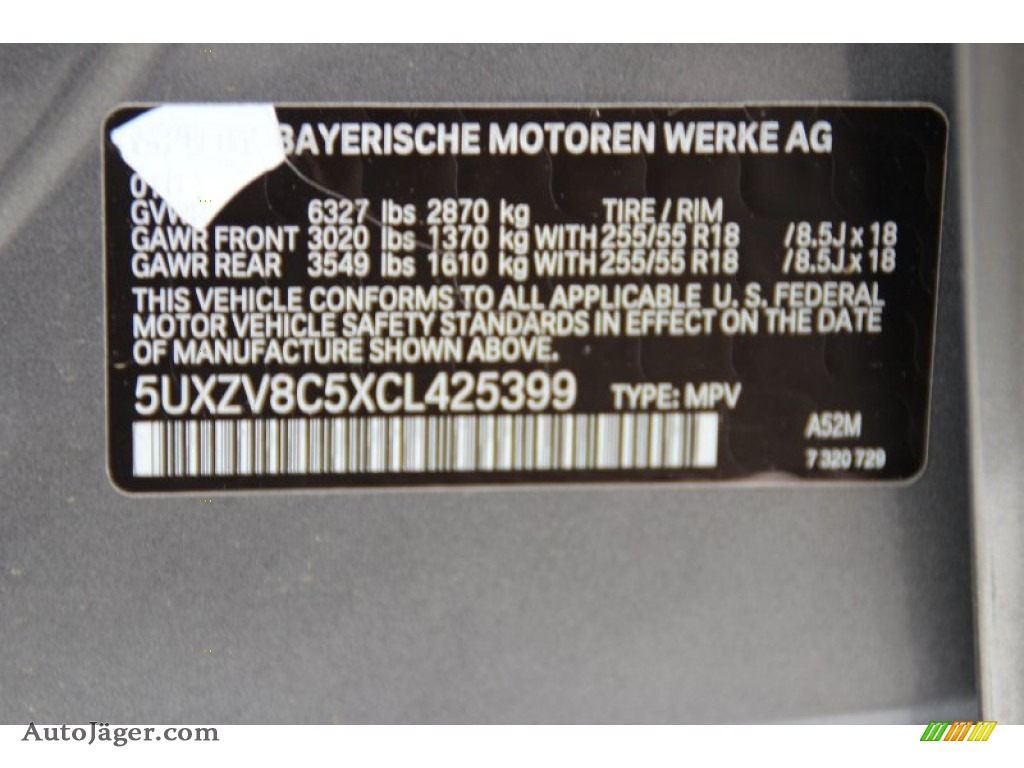 2012 X5 xDrive50i - Space Gray Metallic / Oyster photo #35
