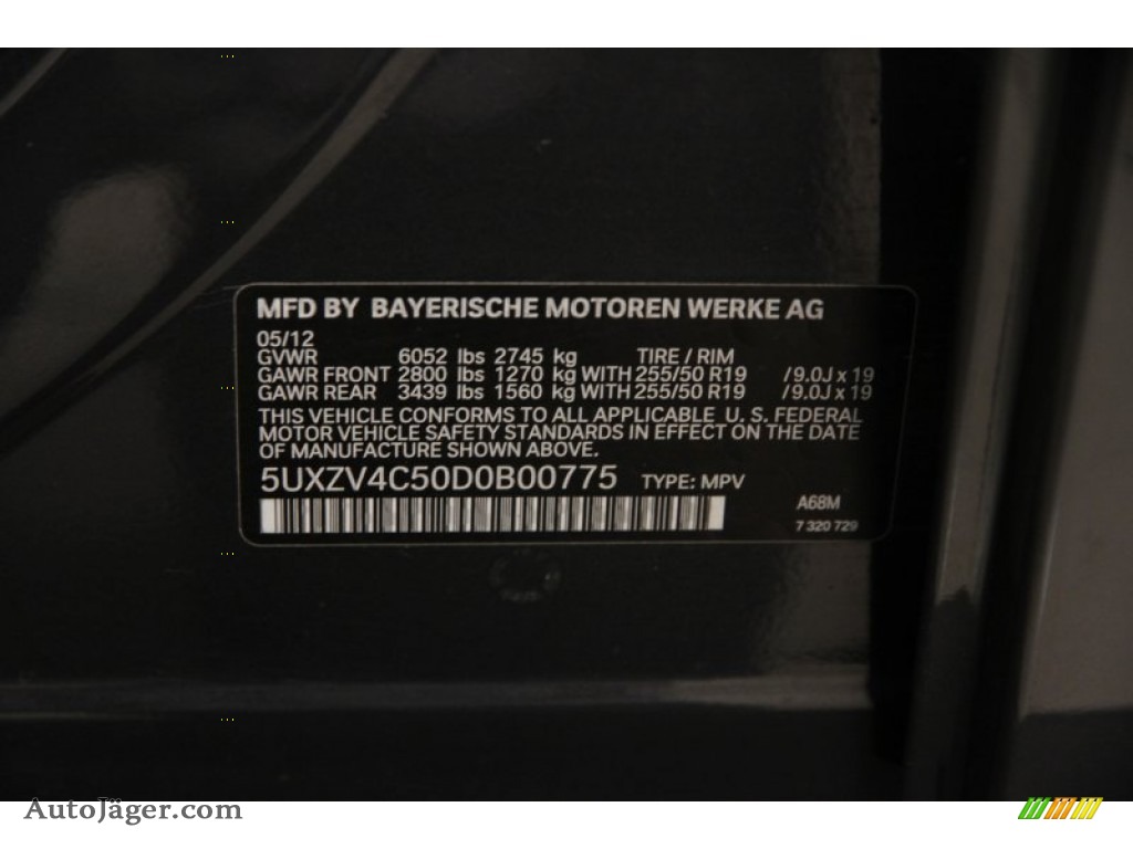 2013 X5 xDrive 35i Sport Activity - Platinum Gray Metallic / Black photo #20