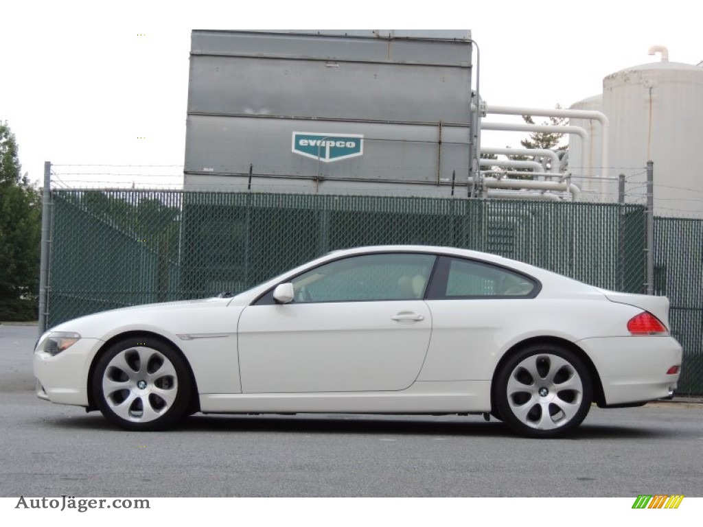 2007 6 Series 650i Coupe - Alpine White / Cream Beige photo #6