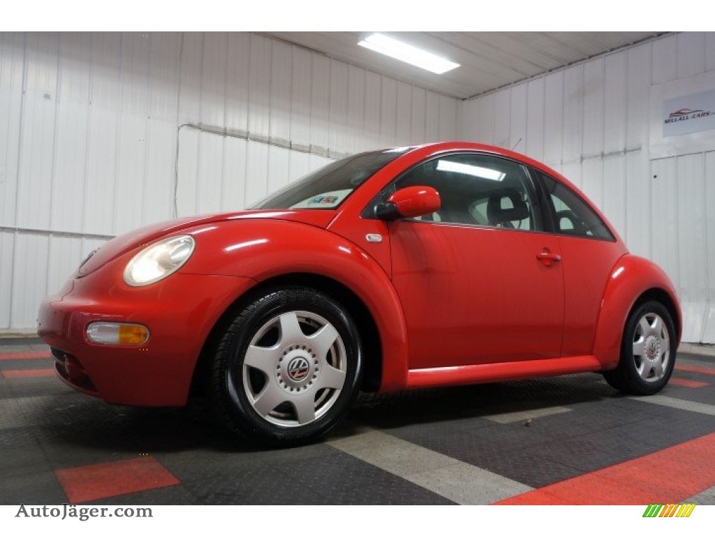 2001 New Beetle GLS Coupe - Uni Red / Black photo #2