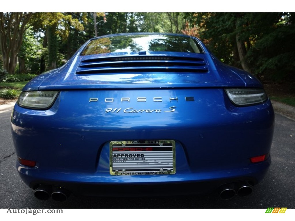 2014 911 Carrera S Coupe - Sapphire Blue Metallic / Luxor Beige photo #10