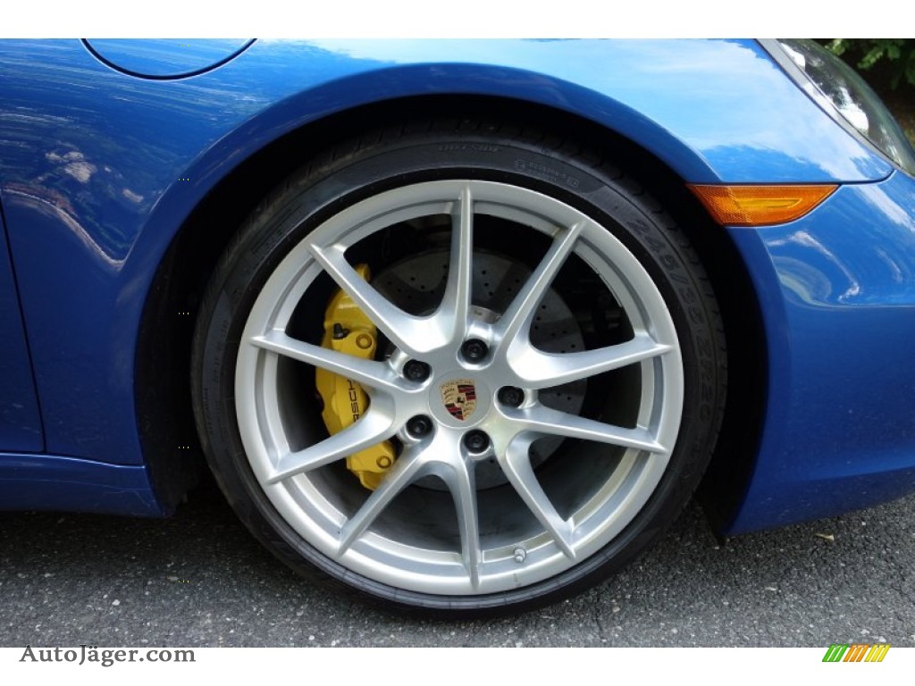 2014 911 Carrera S Coupe - Sapphire Blue Metallic / Luxor Beige photo #11