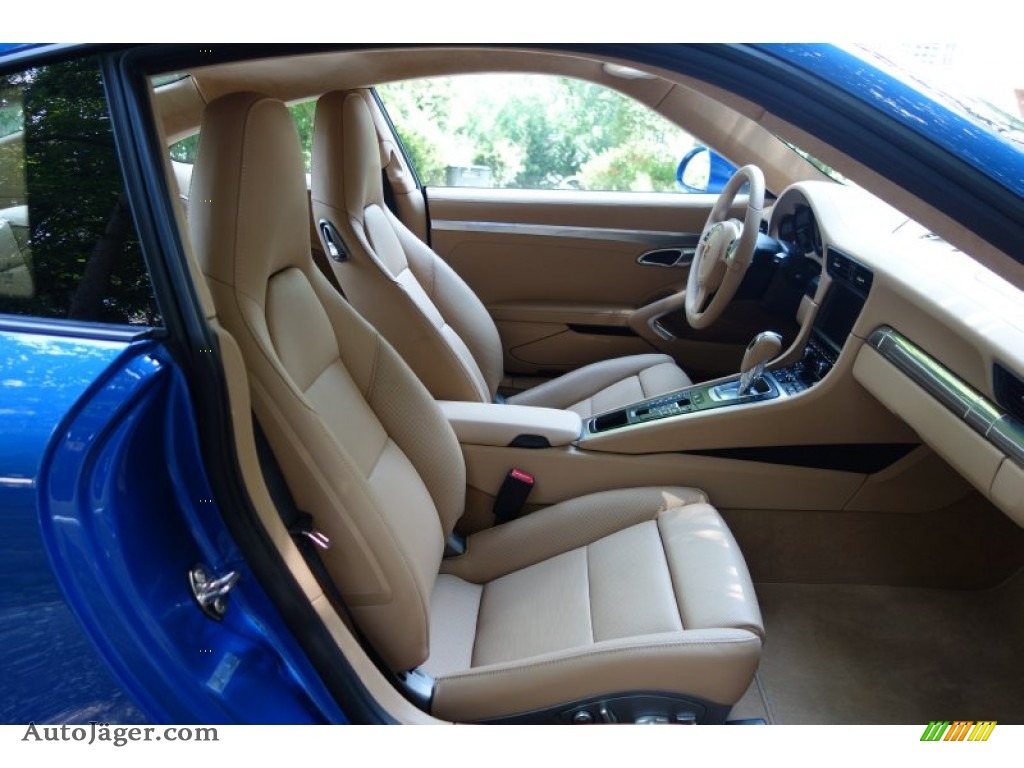 2014 911 Carrera S Coupe - Sapphire Blue Metallic / Luxor Beige photo #16