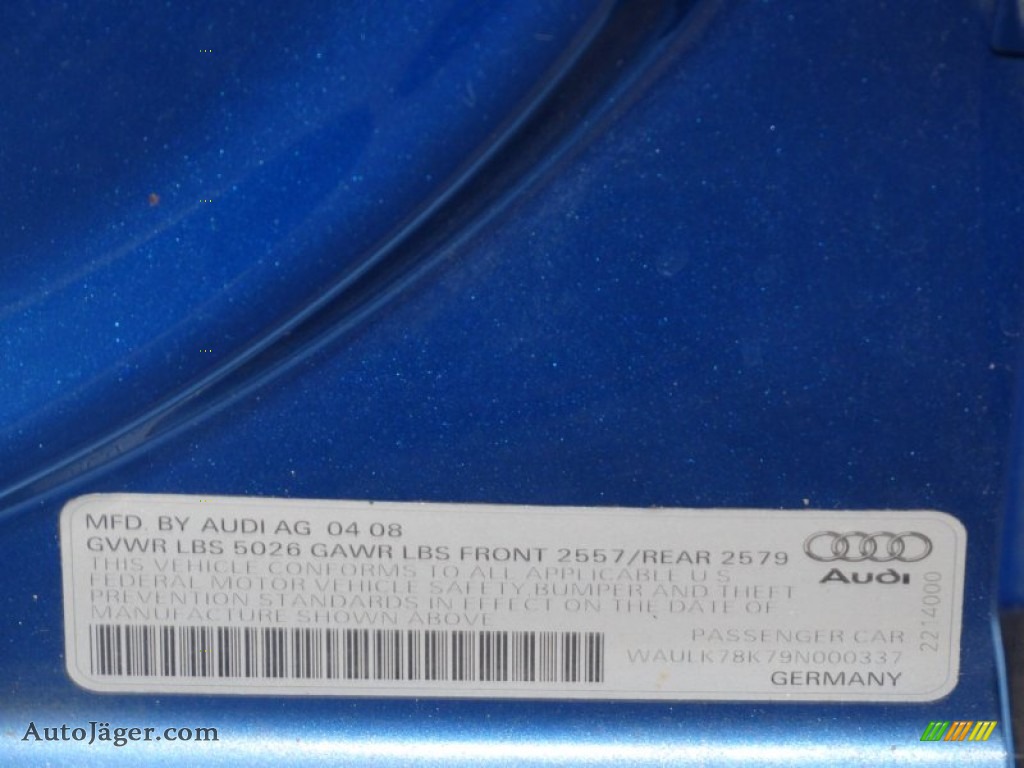 2009 A4 3.2 quattro Sedan - Aruba Blue Pearl Effect / Light Grey photo #27