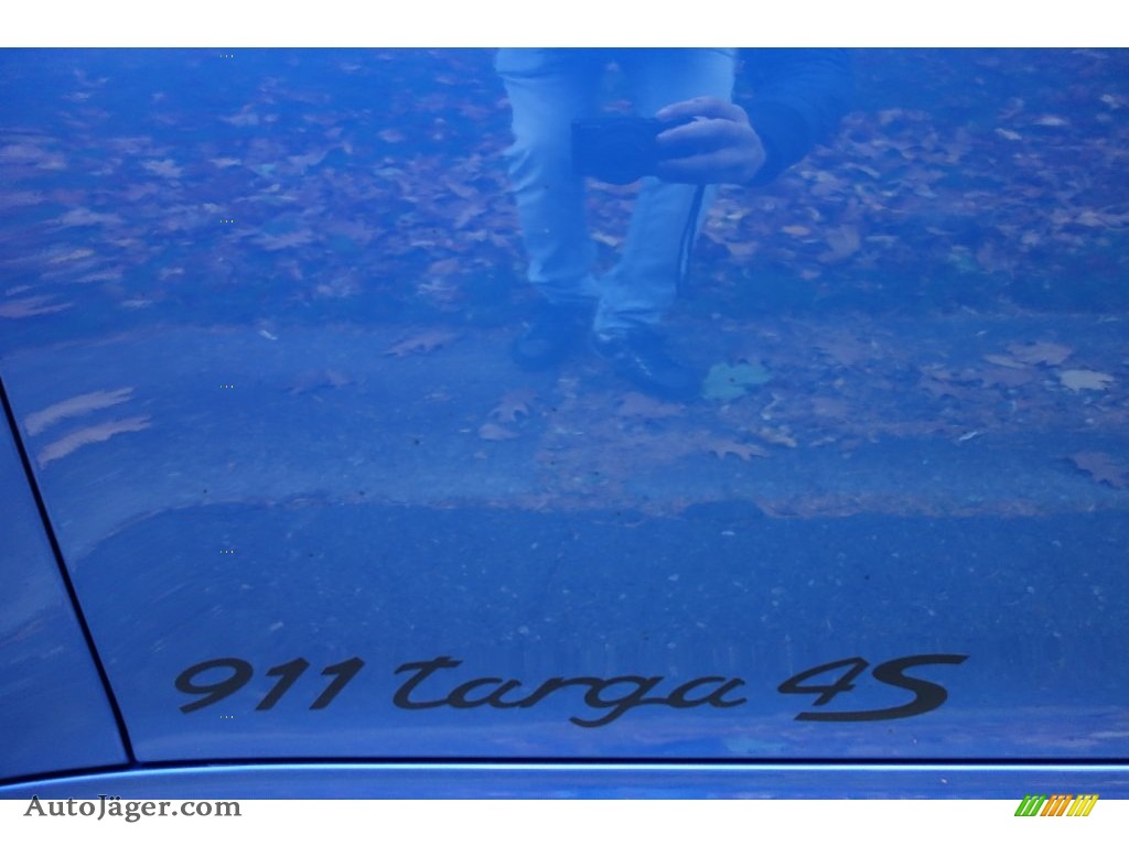 2016 911 Targa 4S - Sapphire Blue Metallic / Black/Platinum Grey photo #9
