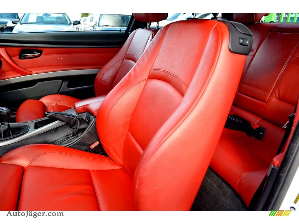 2011 3 Series 328i Coupe - Alpine White / Coral Red/Black Dakota Leather photo #42