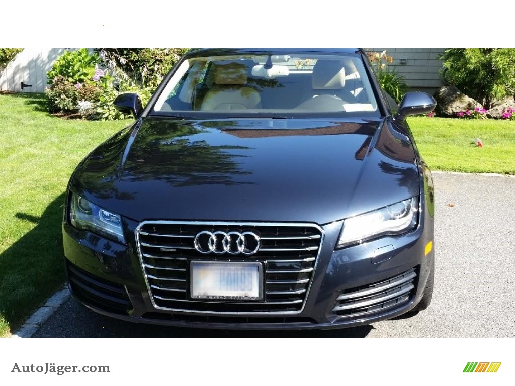 2012 A7 3.0T quattro Premium - Moonlight Blue Metallic / Velvet Beige photo #1