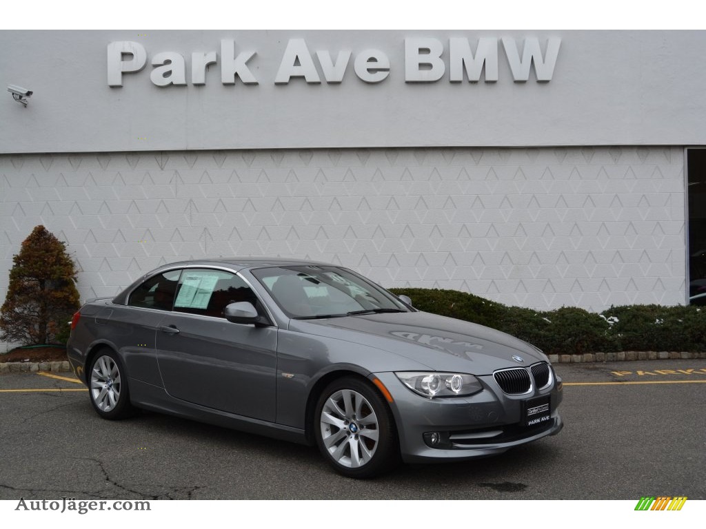 Space Gray Metallic / Coral Red/Black BMW 3 Series 328i Convertible