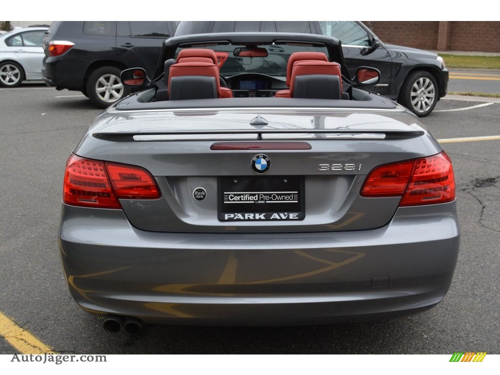 2013 3 Series 328i Convertible - Space Gray Metallic / Coral Red/Black photo #5
