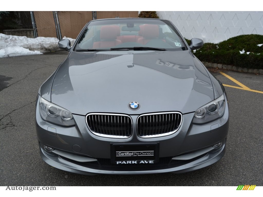 2013 3 Series 328i Convertible - Space Gray Metallic / Coral Red/Black photo #8