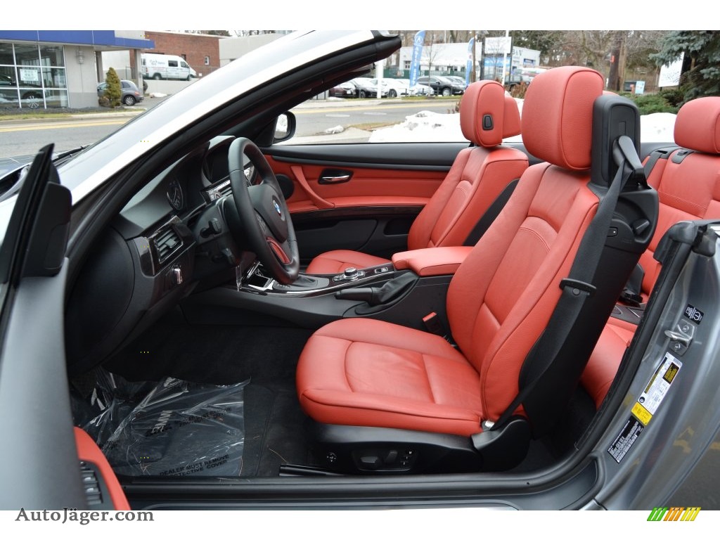 2013 3 Series 328i Convertible - Space Gray Metallic / Coral Red/Black photo #12