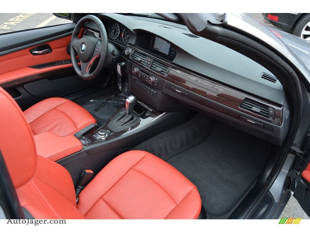 2013 3 Series 328i Convertible - Space Gray Metallic / Coral Red/Black photo #26