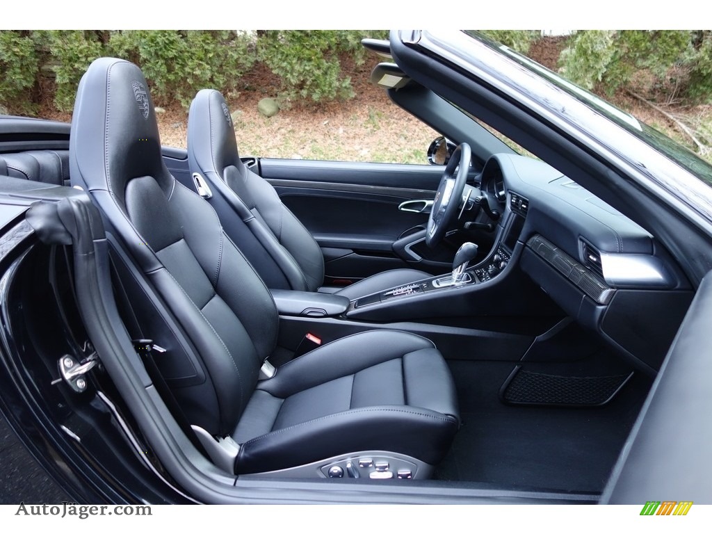 2015 911 Turbo S Cabriolet - Jet Black Metallic / Black photo #15