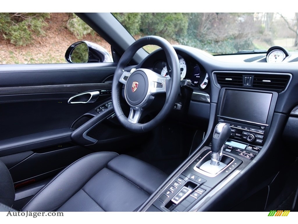 2015 911 Turbo S Cabriolet - Jet Black Metallic / Black photo #17