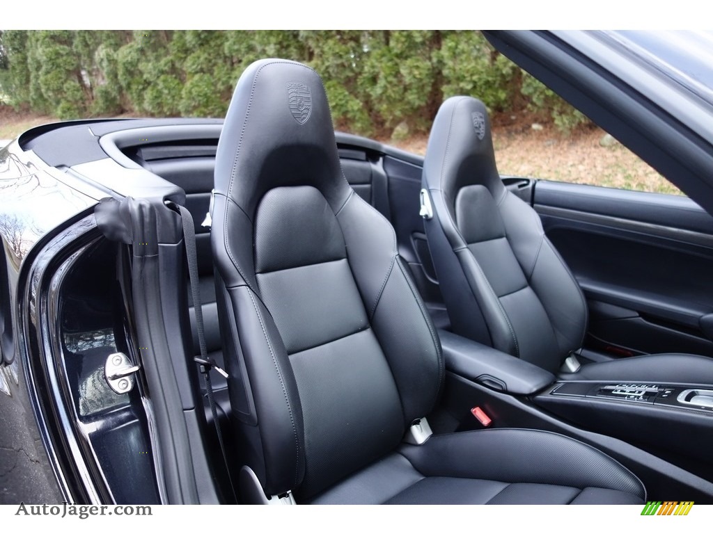 2015 911 Turbo S Cabriolet - Jet Black Metallic / Black photo #18