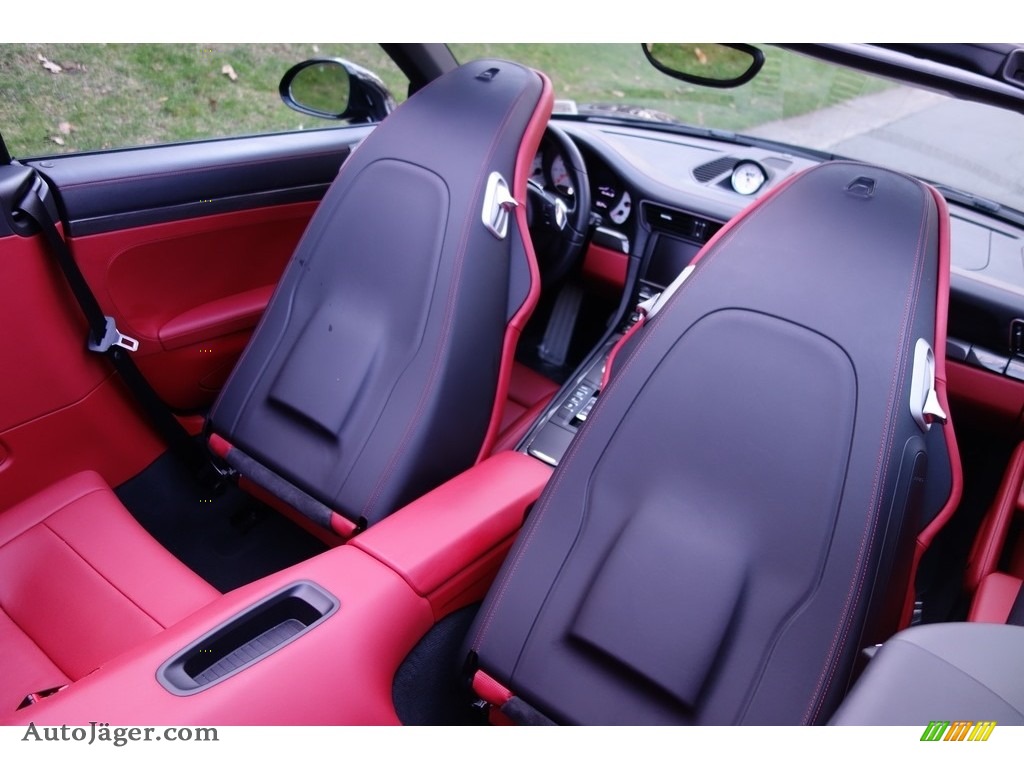 2015 911 Turbo S Cabriolet - Basalt Black Metallic / Black/Garnet Red photo #18
