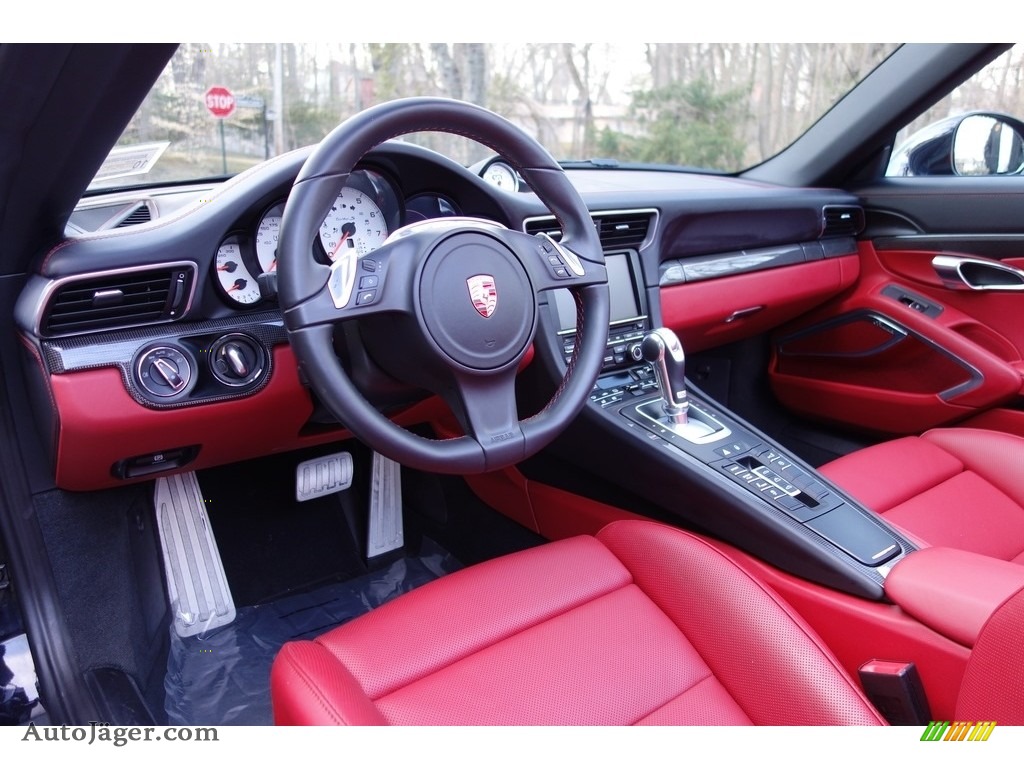 2015 911 Turbo S Cabriolet - Basalt Black Metallic / Black/Garnet Red photo #22