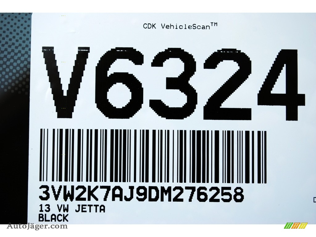 2013 Jetta S Sedan - Black Uni / Titan Black photo #19