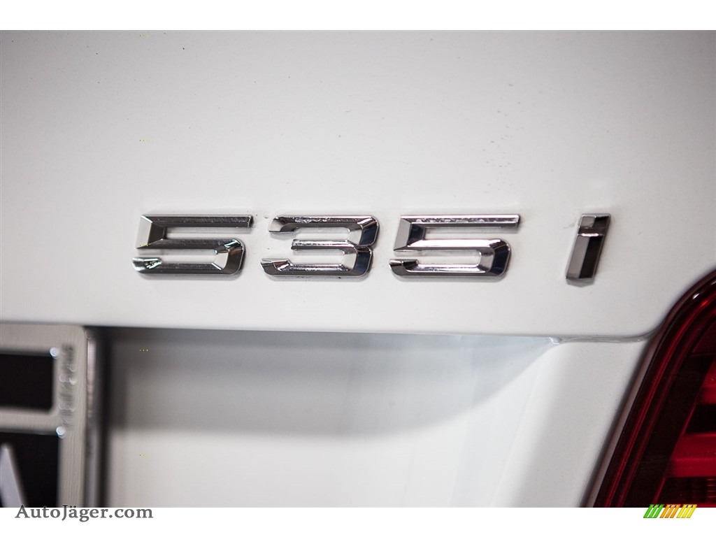 2013 5 Series 535i Sedan - Alpine White / Oyster/Black photo #7