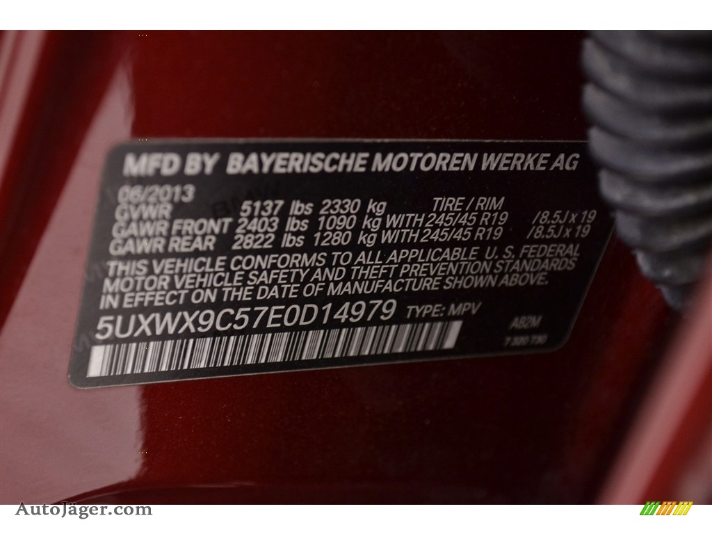 2014 X3 xDrive28i - Vermilion Red Metallic / Sand Beige photo #30