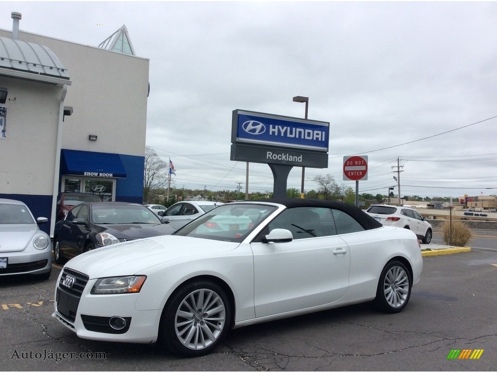 2011 A5 2.0T quattro Convertible - Ibis White / Black photo #1