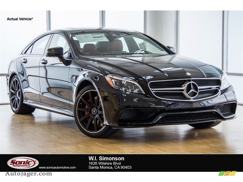 2016 CLS AMG 63 S 4Matic Coupe - Obsidian Black Metallic / designo Classic Red/Black photo #1