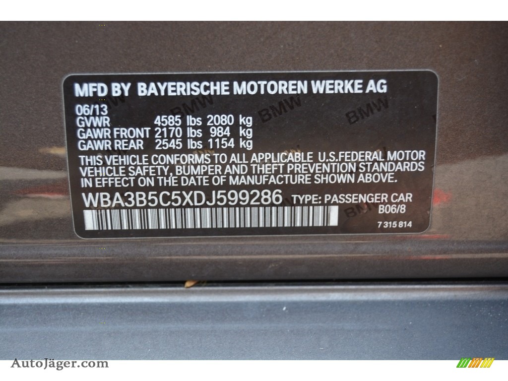 2013 3 Series 328i xDrive Sedan - Sparkling Bronze Metallic / Black photo #34