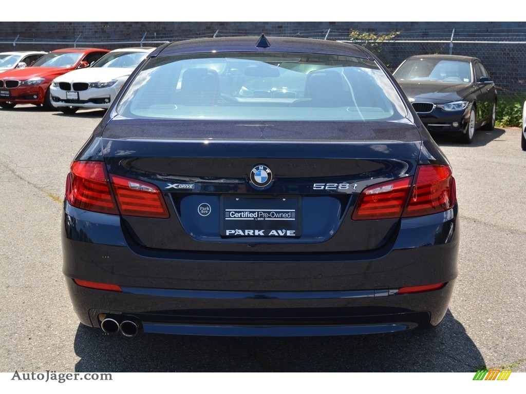 2013 5 Series 528i xDrive Sedan - Imperial Blue Metallic / Cinnamon Brown photo #4