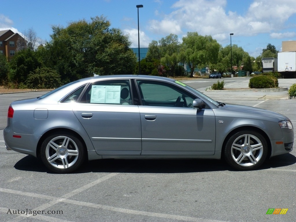 2007 A4 2.0T quattro Sedan - Quartz Gray Metallic / Platinum photo #15