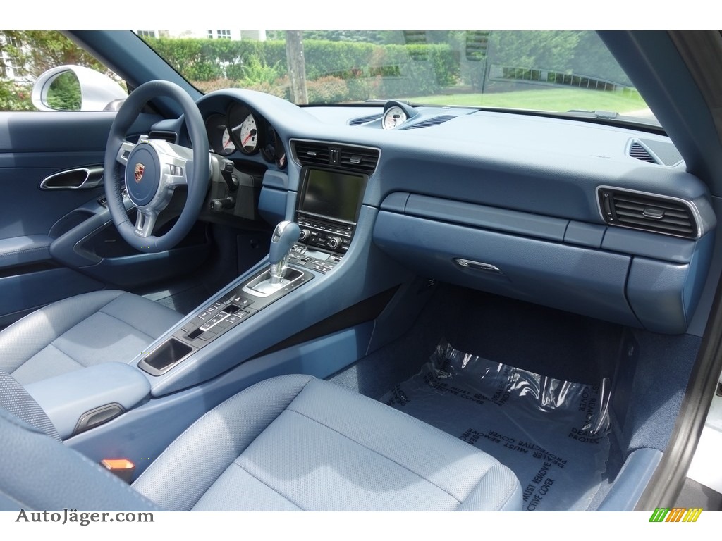 2014 911 Carrera Cabriolet - Rhodium Silver Metallic / Yachting Blue photo #15