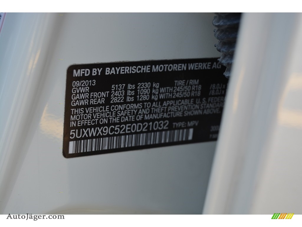 2014 X3 xDrive28i - Alpine White / Mojave photo #34