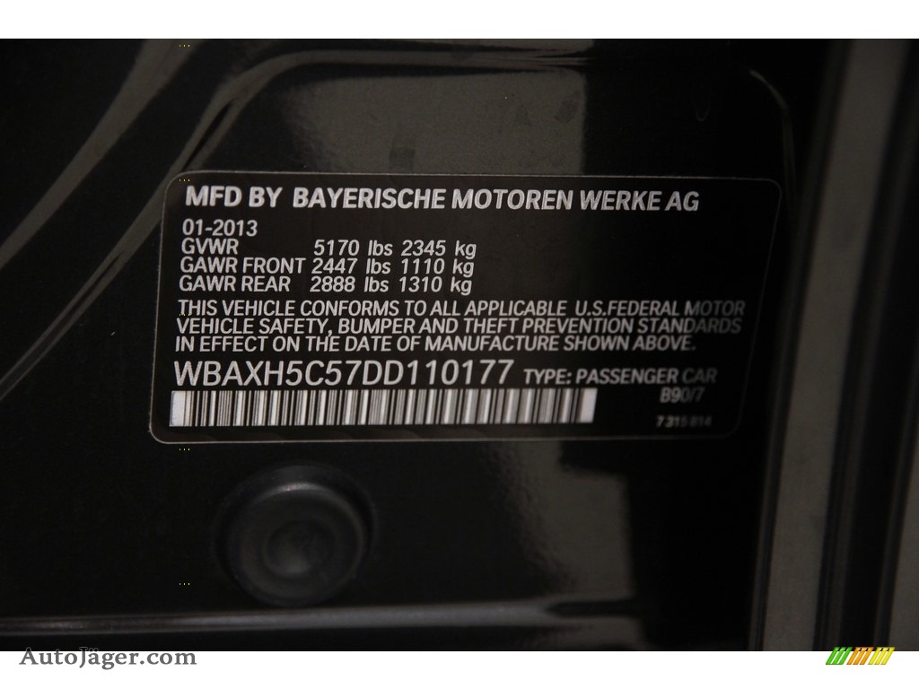 2013 5 Series 528i xDrive Sedan - Dark Graphite Metallic II / Oyster/Black photo #22