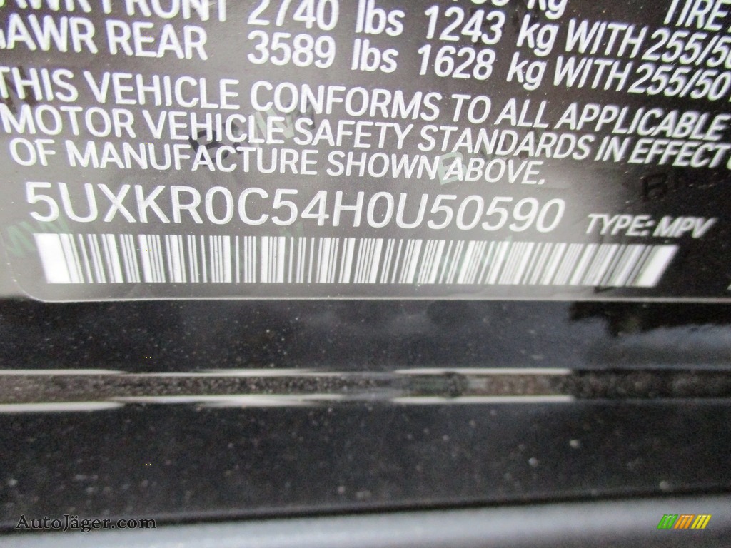 2016 X5 xDrive35i - Carbon Black Metallic / Black photo #19