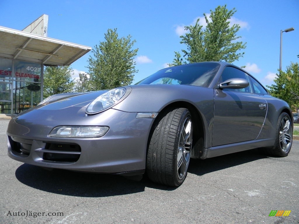 2005 911 Carrera Coupe - Seal Grey Metallic / Black photo #6